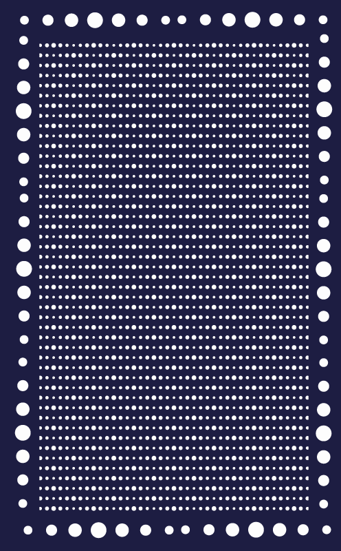 Tappeto vinile strisce eleganza a pois - TenStickers