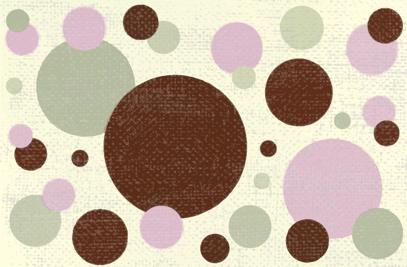 Tappeto vinile geometrico motivo a punti circolari - TenStickers