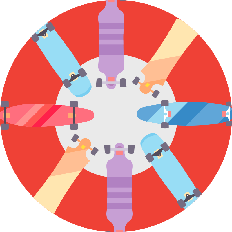 Tappeto vinile giochi gioco da tavolo circolare - TenStickers