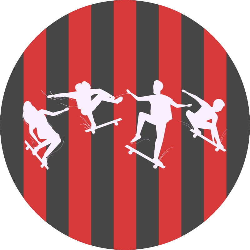 Tappeto vinile giochi sagome di scherma - TenStickers