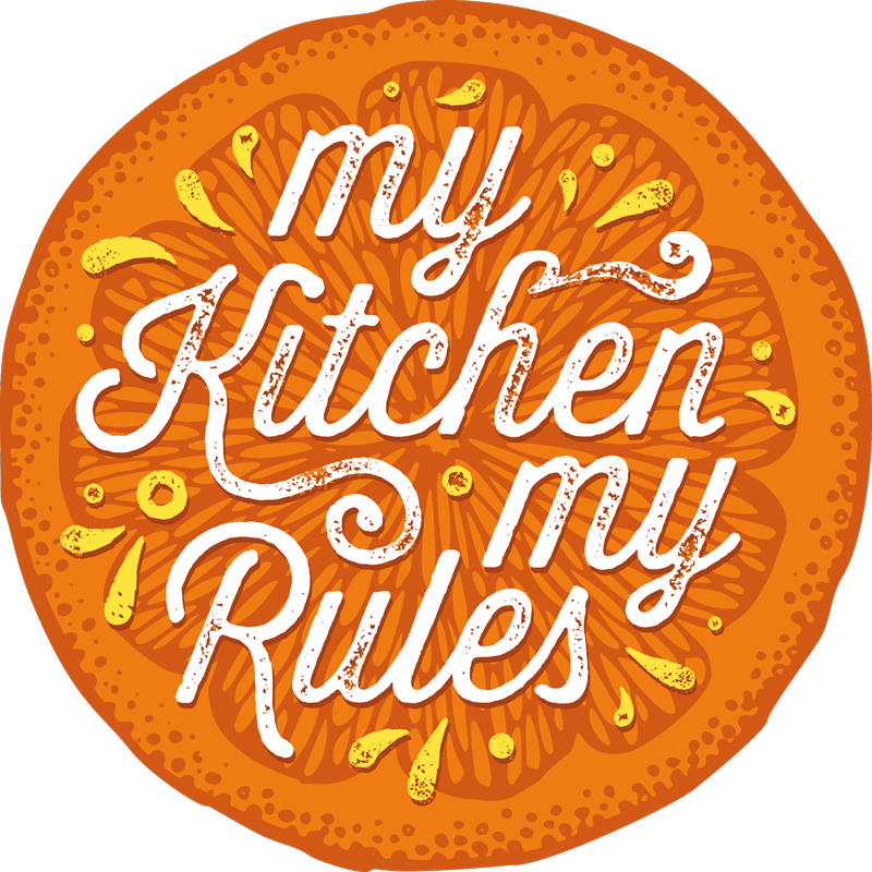 Tappeto vinile frase le mie regole in cucina - TenStickers