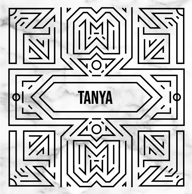 Tappeto vinile per ragazzi labirinto art déco - TenStickers