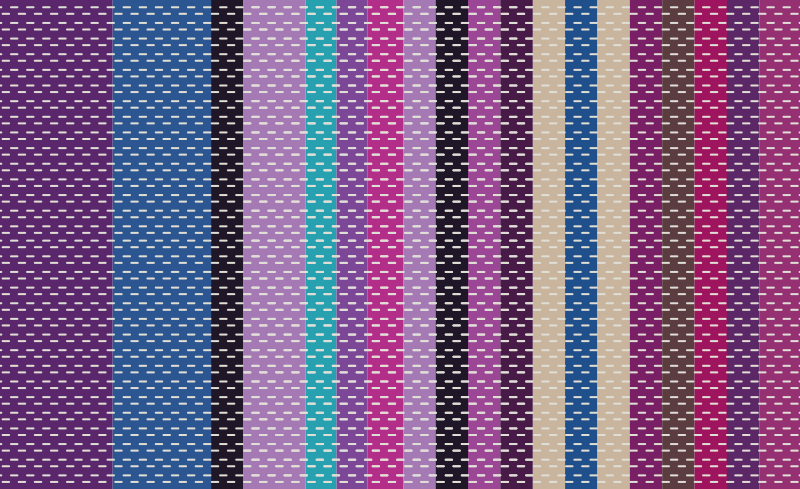 Tappeto vinile camera da letto linee colorate a strisce - TenStickers