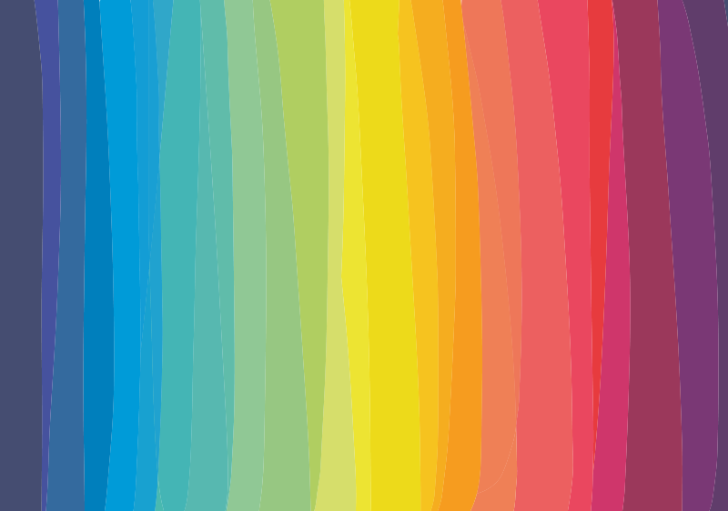 Tappeto vinile strisce strisce colorate a gradiente - TenStickers