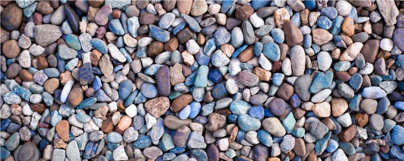 Tappeto vinile cucina ciottoli colorati - TenStickers