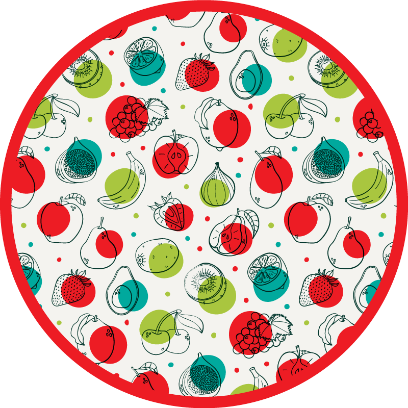 Tappeto pvc cucina motivo semplice di frutta - TenStickers