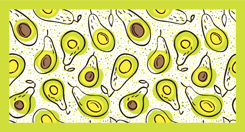 Tappeto pvc cucina delizia di avocado - TenStickers