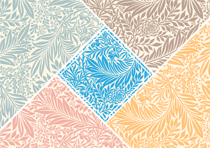 Tappeto pvc cucina disegno patchwork floreale - TenStickers