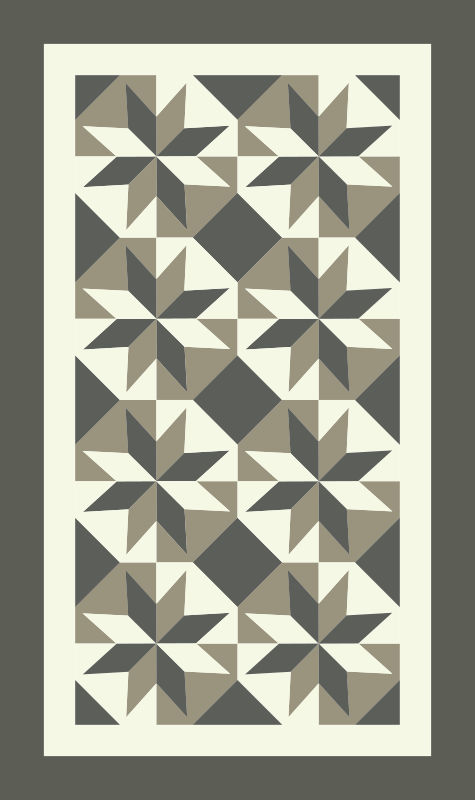 Tappeto pvc cucina motivo a stella - TenStickers