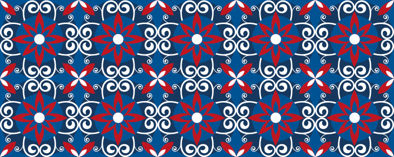 Tappeto vinile piastrelle elemento spirale botanico - TenStickers