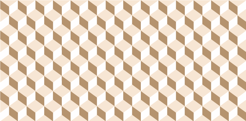 Tappeto pvc cucina motivo a nido d'ape cubico - TenStickers