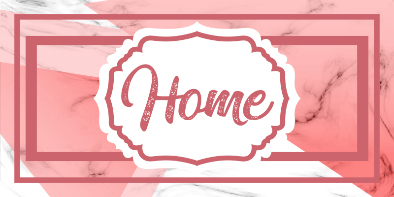 Tappeto vinile frase dichiarazione di casa chic - TenStickers