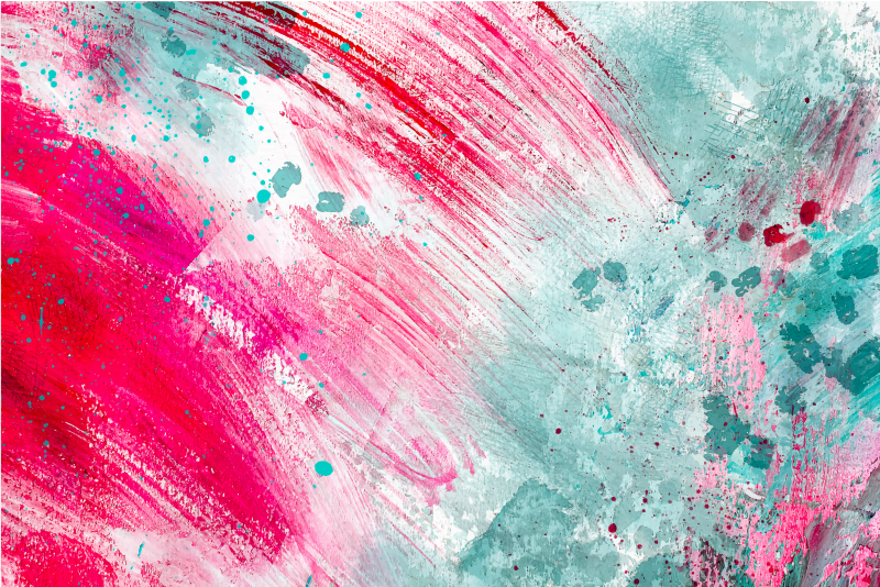 Tappeto vinile moderno spruzzo di colori - TenStickers