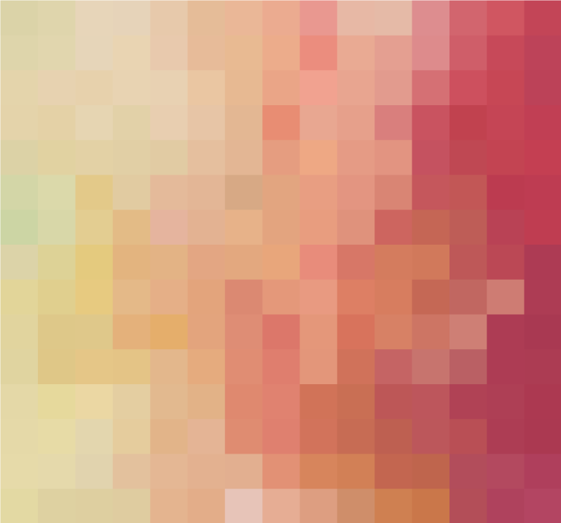 Tappeto vinile geometrico motivo a gradiente di blocco rosso - TenStickers