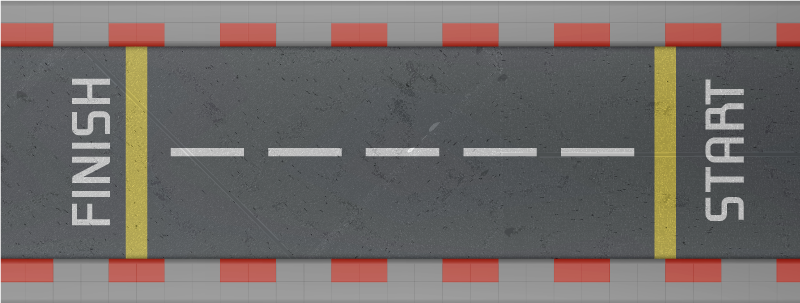 Tappeto vinile strade pista da corsa classica - TenStickers