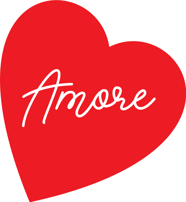 Tappeto in vinile camera da letto Amore cuore - TenStickers