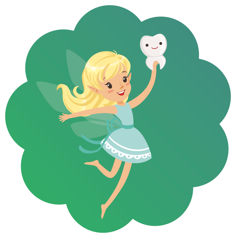 Tappeto vinile per bambini fantasia della fatina dei denti - TenStickers