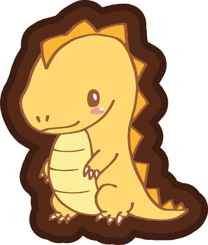 Tappeto vinile per bambini dinosauro carino dinosauro - TenStickers