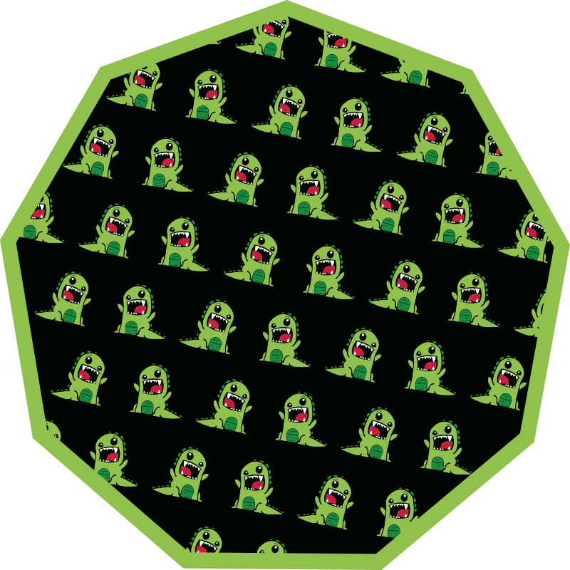 Tappeto vinile per bambini motivo creature cartoon - TenStickers