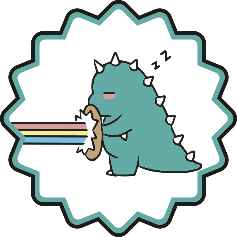 Tappeto vinile per bambini respiro arcobaleno di dinosauro - TenStickers