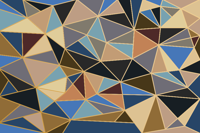 Tappeto vinile geometrico motivo triangolare - TenStickers