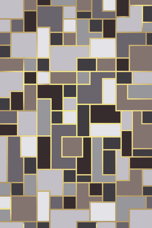 Tappeto vinile effetto pietra design grigio lucido - TenStickers