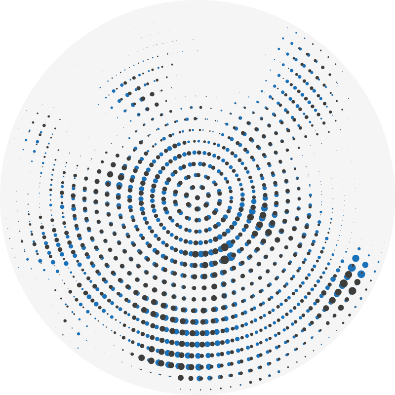 Tappeto vinile geometrico motivo a macchie rotonde - TenStickers