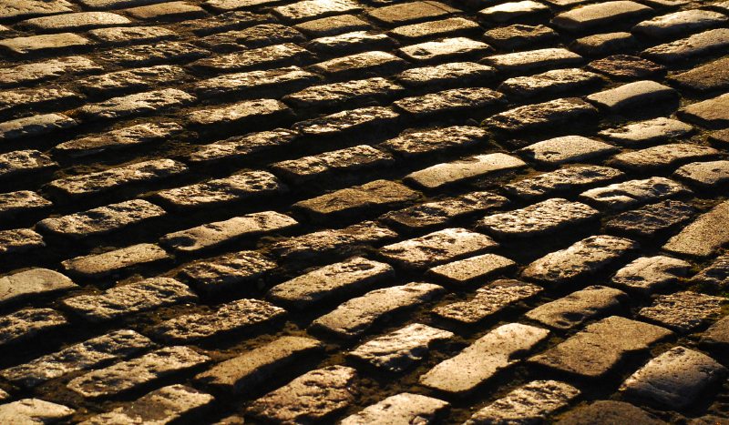 Tappeto vinile effetto pietra viale in ciottoli - TenStickers