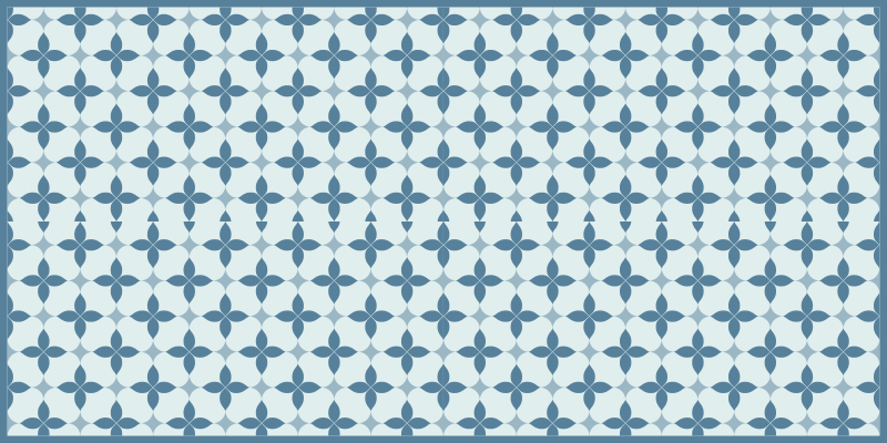 Tappeto vinile piastrelle motivo botanico senza tempo - TenStickers