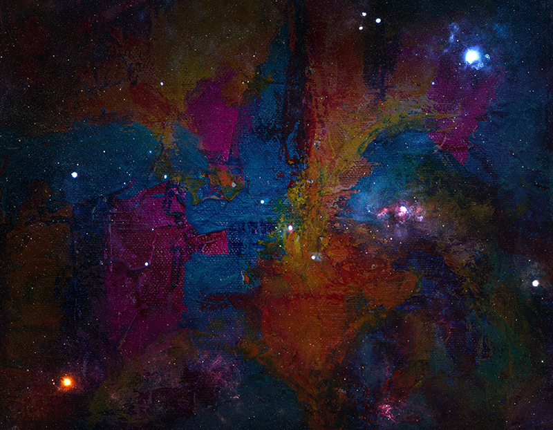 Tappetto vinile stelle progettazione dello spazio cosmico - TenStickers