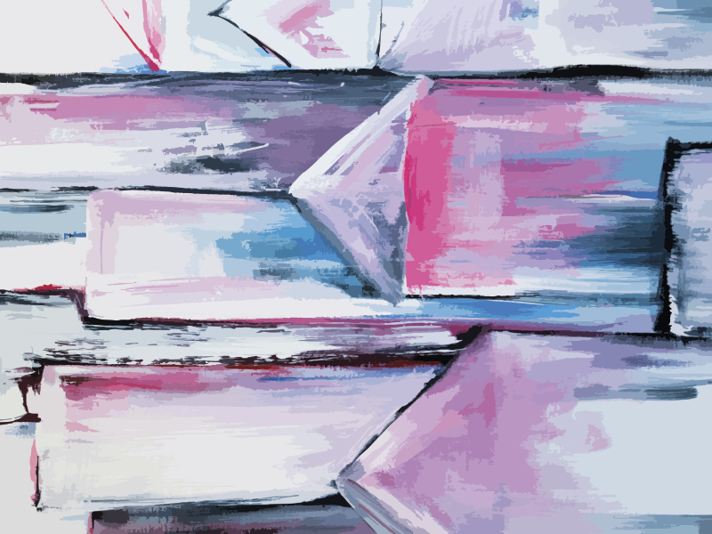 Tappeti vinile motivi strati di colore astratti - TenStickers