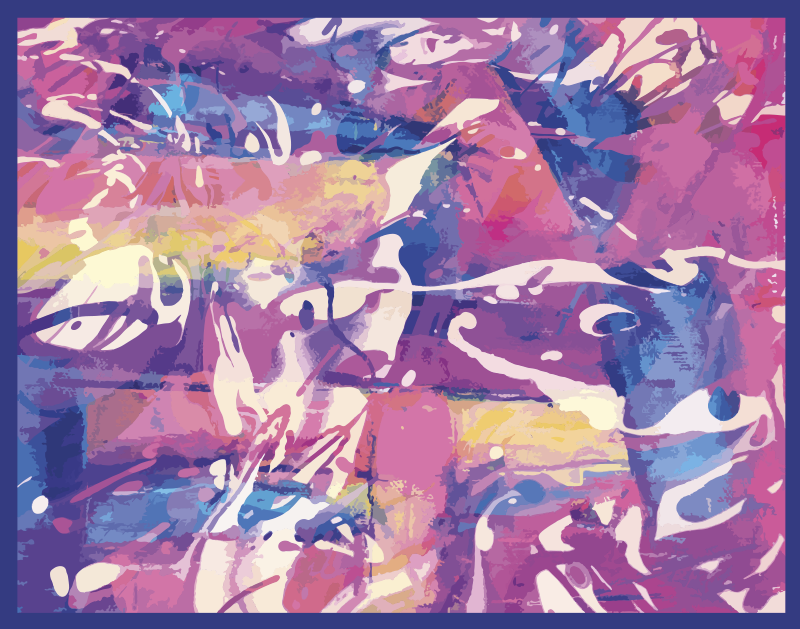 Tappeti vinile motivi vortice astratto colorato - TenStickers