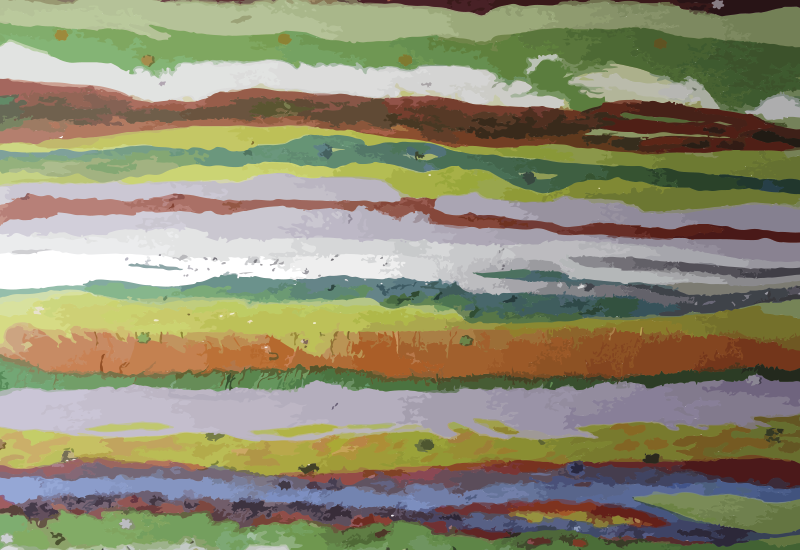 Tappeto vinile strisce colori vivaci dipinti - TenStickers