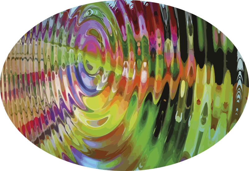 Tappeti vinile motivi motivo ondulato colorato - TenStickers