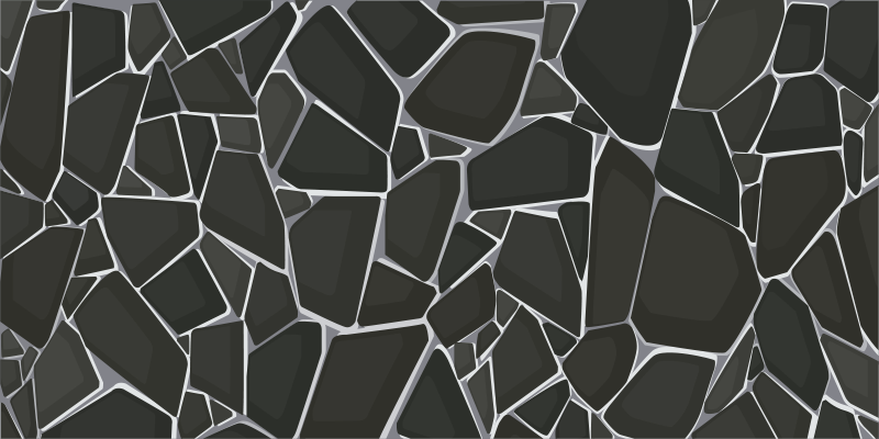 Tappeto vinile effetto pietra elegante motivo a ciottoli - TenStickers