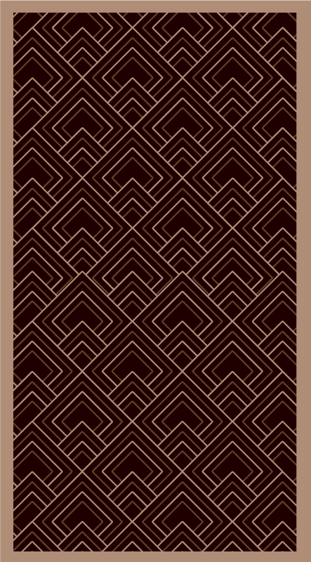 Tappeto vinile camera da letto composizione nera - TenStickers