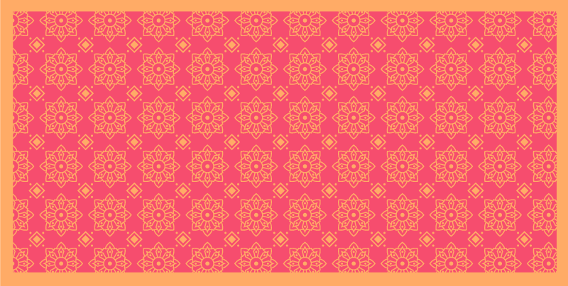 Tappeto in vinile soggiorno sofisticate piastrelle rosa - TenStickers