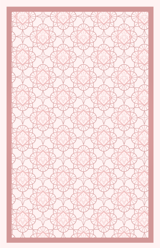 Tappeto vinile bebé geometria floreale - TenStickers