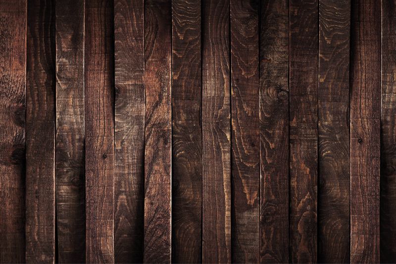 Tappeto in vinile soggiorno assi di legno scuro - TenStickers