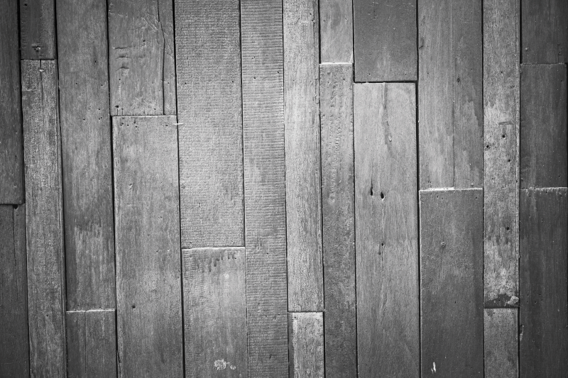 Tappeto vinile effetto legno finitura grigia moderna - TenStickers