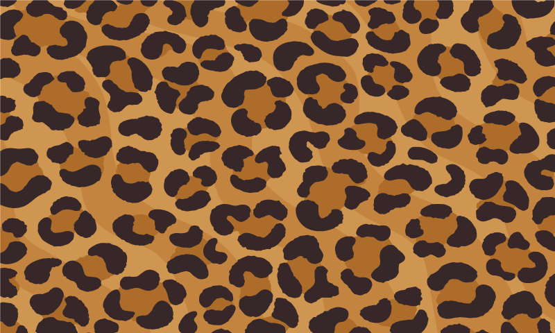 Tappeto vinile stampa animale stile con motivo leopardato - TenStickers