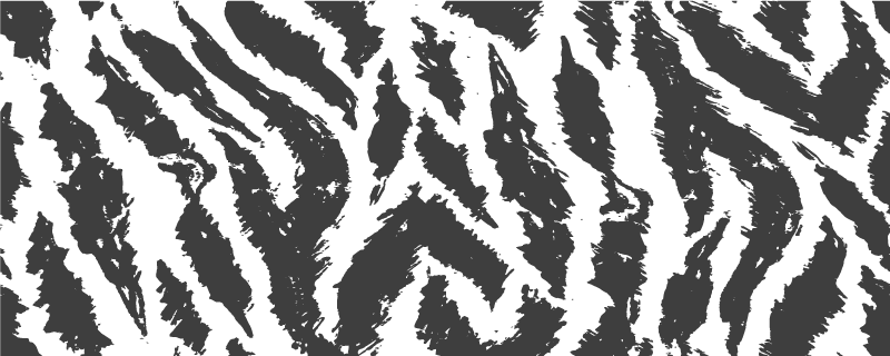 Tappeto in vinile stile zebrato - TenStickers