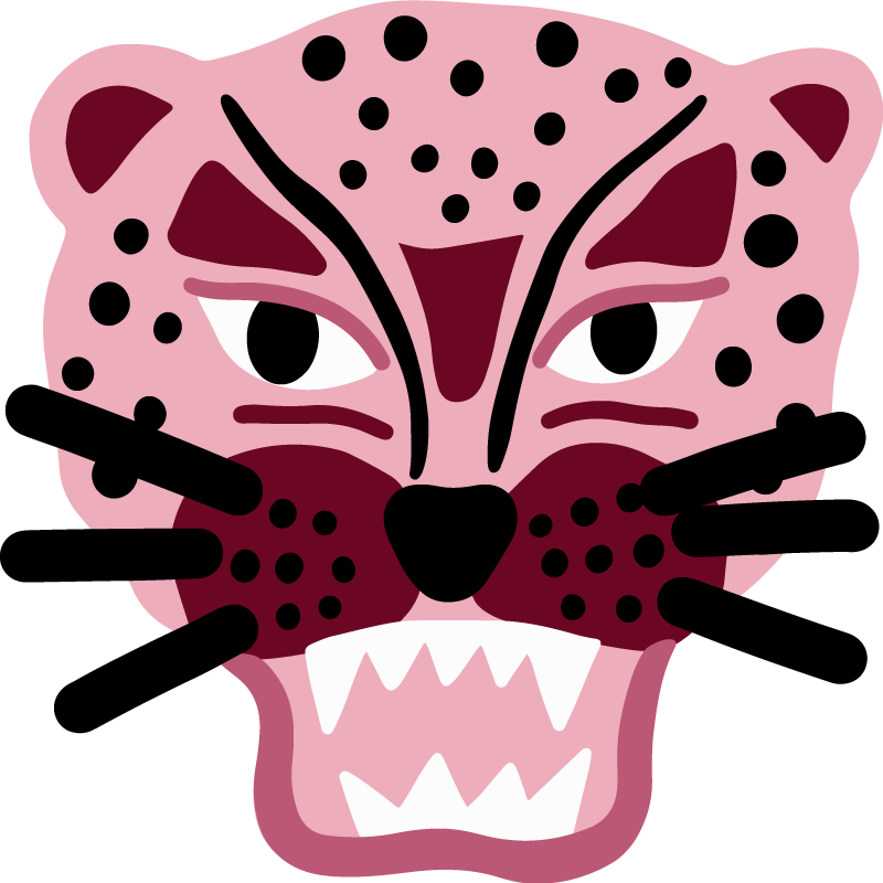 Tappeto vinile per bambini testa di leopardo feroce - TenStickers