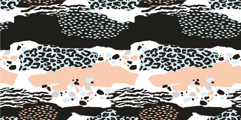 Tappeto vinile stampa animale motivo leopardato elegante - TenStickers