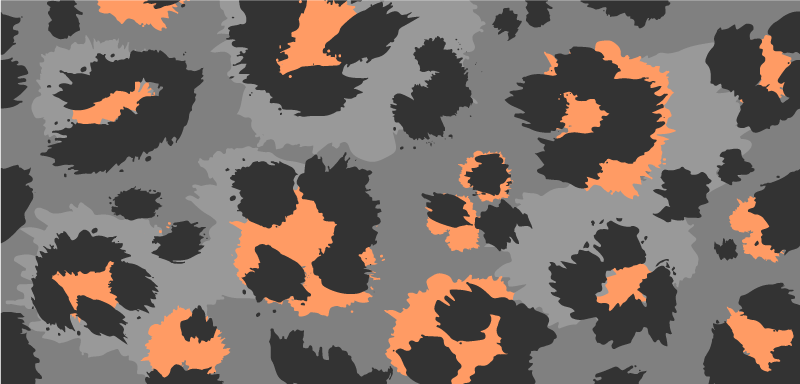 Tappeto vinile stampa animale motivo audace del ghepardo - TenStickers