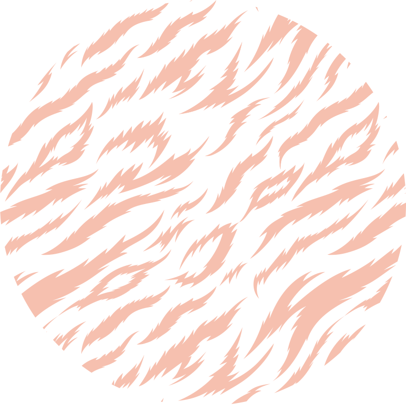 Tappeto vinile stampa animale motivo a strisce di tigre - TenStickers