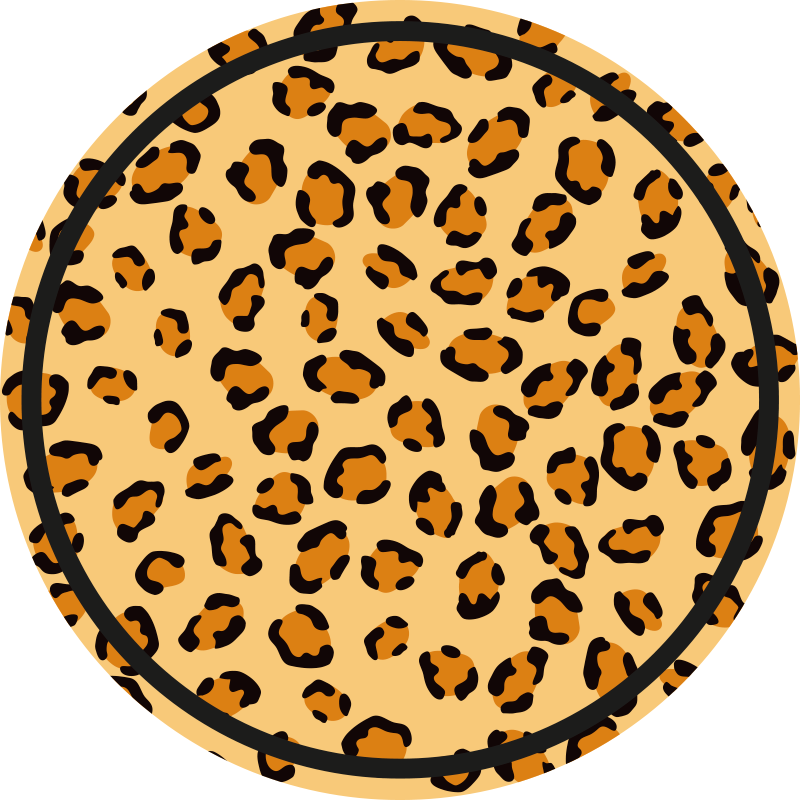 Tappeto vinile stampa animale motivo classico leopardato - TenStickers