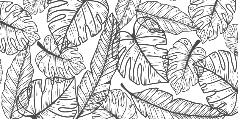 Tappeto vinile bebé tema giungla frondosa - TenStickers