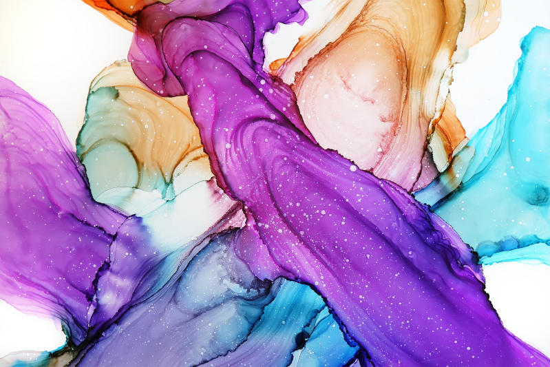 Tappeto vinile bagno vortici fluidi astratti - TenStickers