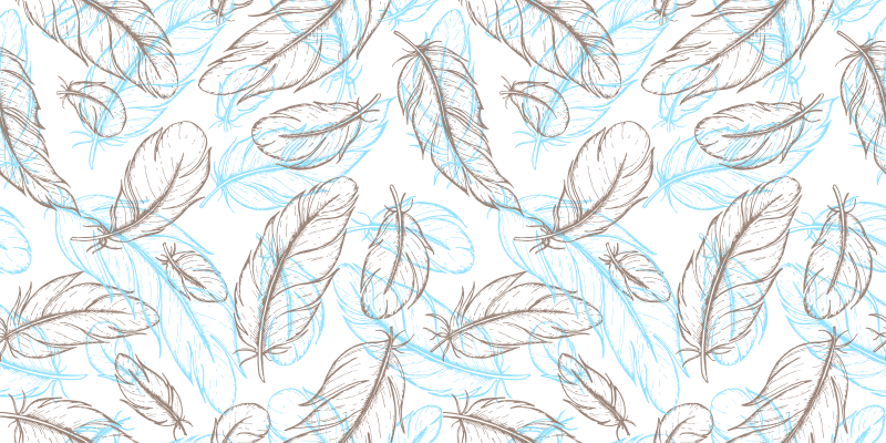 Zerbino pvc foglie ispirate alla natura - TenStickers